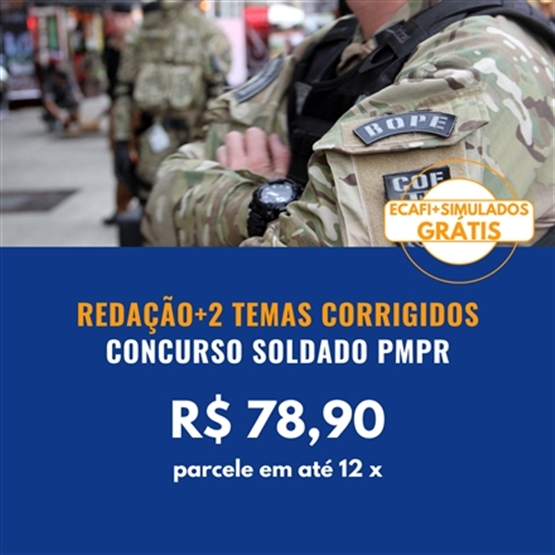 REDAÇÃO SOLDADO PMPR