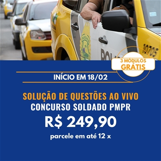 QUESTÕES AO VIVO SOLDADO PMPR