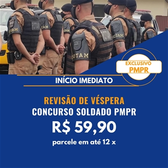 REVISÃO DE VÉSPERA SOLDADO PMPR